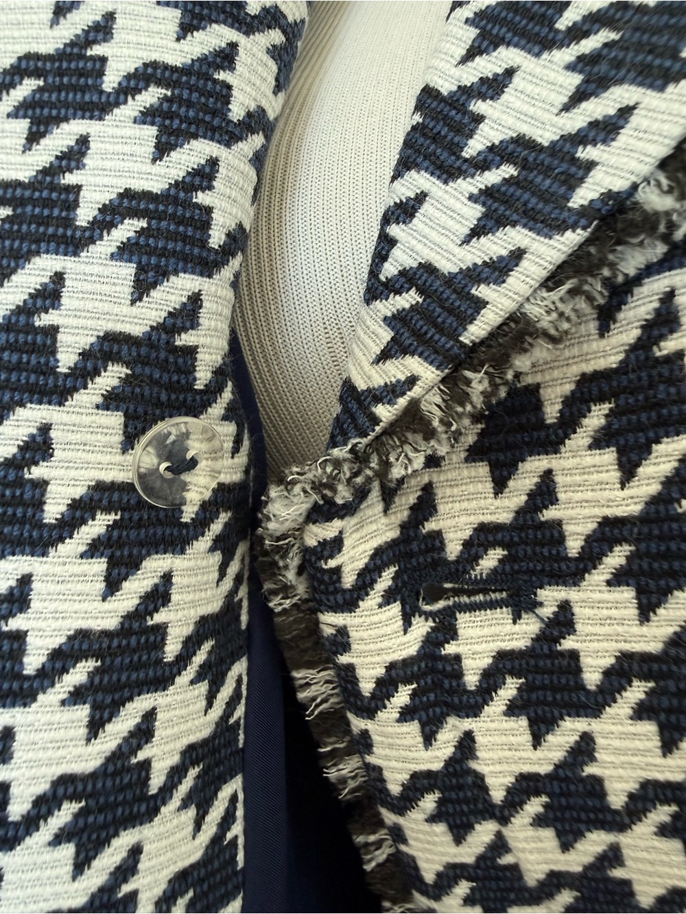 Etcetera Houndstooth Peplum Blazer - Picture 7 of 12